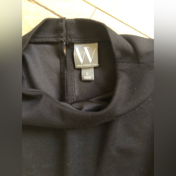 Black Worthington Oversized Sleeveless Top - Size Large - Picture 4 of 7